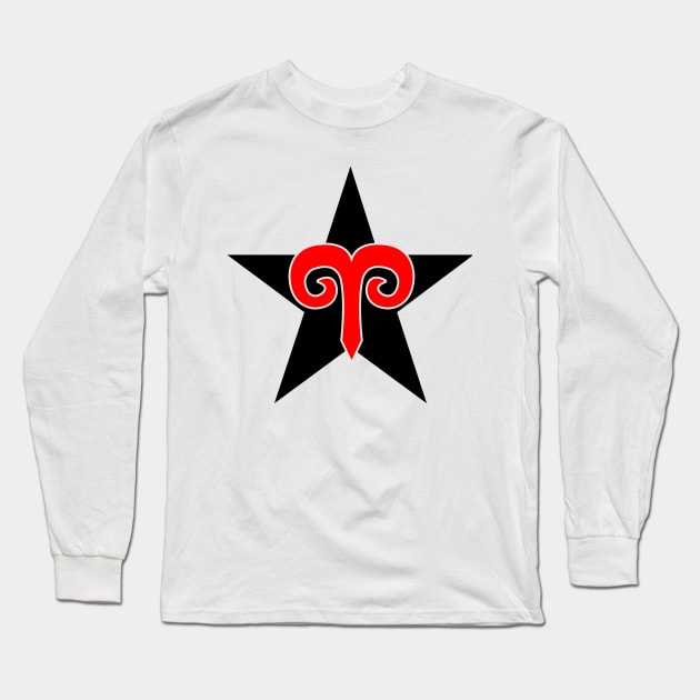 Aries Long Sleeve T-Shirt by OrneryDevilDesign